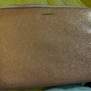 Pink sparkly Kate Spade laptop sleeve. 10x14